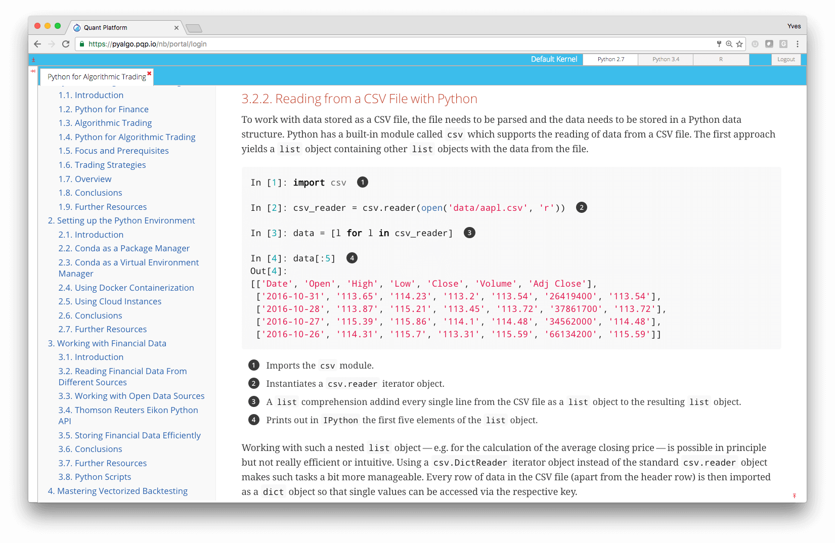 PyAlgo – The Python Quants